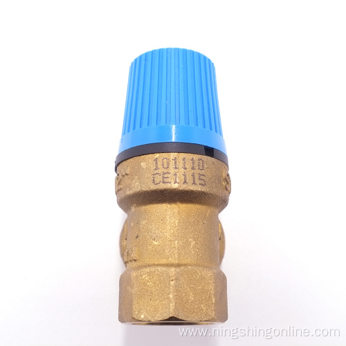 Brass gas pressure safety valve